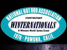 NHRA Winternationals Pomona, Calif. 1976 - Original Vintage Racing Decal/Sticker picture