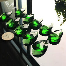 10Pc Green Magic Angel CRYSTAL Glass Chandelier Prisms Pendant Decor SUNCATCHER picture