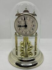 Vintage 8” Elgin American Quartz Rotary Quartz Glass Dome Clock Battery Operated picture
