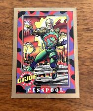 1991 Gi Joe Impel Gold Border Cesspool Hall of Fame Card #16 Creased picture