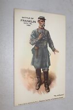 CIVIL WAR BATTLE FRANKLIN NOV 30 1864 ARTILLERYMAN POSTCARD UNUSED CONFEDERATE picture