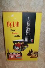 Vintage 1958 Book DELHI INDIA Travel Guide KANWAR LAL Map Photos ~ First Edition picture