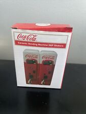Coca Cola Sunbelt Gifts Ko Ceramic Salt & Pepper Vending Machine With Box New picture