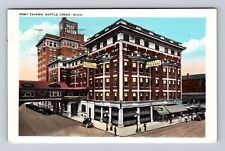 Battle Creek MI-Michigan, Post Tavern, Advertisment, Vintage c1937 Postcard picture