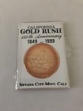 1849-1999 BRONZE Medallion 150th Anniversary California Gold Rush Coin picture