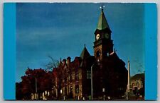 Woodbury New Jersey City Hall Court House Soldiers Memorial Clock Tower Postcard picture