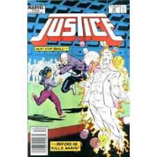 Justice (1986 series) #26 Newsstand in Very Fine condition. Marvel comics [f: picture