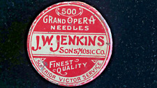 Vintage J.W. Jenkins Sons' Music 500 Grand Opera Phonograph Needles Tin Duster picture