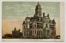 Napoleon,Ohio Court House & Jail Postcard Posted 1909 picture