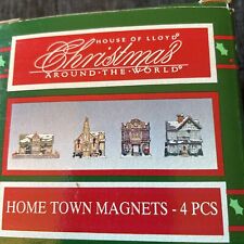 House Of Lloyd Christmas Around The World Home Town Magnets. Set Of 4 picture