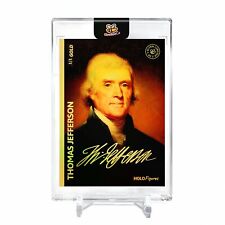 THOMAS JEFFERSON Art Card Holo Figures #TJPP *One & Only* Encased Gold 1/1 picture