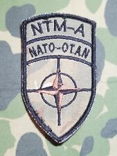 NATO Training Mission Afghanistan NTM-A Theater Made OEF Afghanistan Patch picture