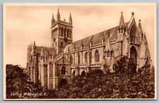 Selby Abbey Church England United Kingdom Historical Sepia Vintage UNP Postcard picture
