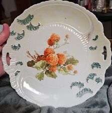 Antique Hand-painted  Plate 1908, Orange Flowers,  Beautiful picture