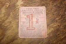 VERI-BEST GASOLINE STATIONS - 1 CENT COUPON 1955 RED picture