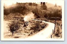 RPPC Real Photo Postcard Oregon Marshfield - Coquille Southern Pacific Railroad picture