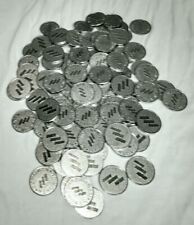 Lot Of 100 Japanese Silver 25 Cent Slot Machine Mixed Tokens picture