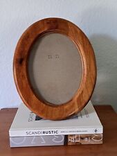 Vintage Oval Wood Terragrafics Picture Frame 9.5