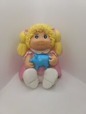 Vintag Cabbage Patch Kids 80's Doll Blond Hair Girl Piggy Bank Vinyl Plastic CPK picture
