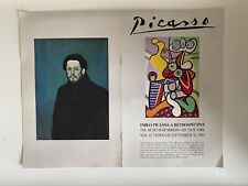 1980 PABLO PICASSO BOOKLET - A RETROSPECTIVE MUSEUM OF MODERN ART - BN-12 picture