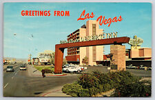 Vintage Postcard Greetings from Las Vegas, Wilbur Clark's Desert Inn Nevada picture