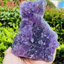 914g Natural Amethyst Point Quartz Crystal Rock Stone Purple Mineral Specimen picture