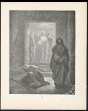 1883 Jesus Pharisee and the Publican Gustave Dore art vintage print picture