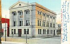 NEW ROCHELLE NY~PUBLIC  LIBRARY~1906 PSTMK ARISTOPHOT PUBL POSTCARD picture