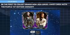 Topps Star Wars Card Trader 2024 Base Series 3 Day 1 Purple 1st Tier 7 Set of 50 picture
