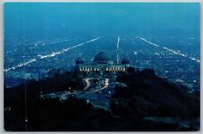 Vtg Los Angeles California CA Griffith Observatory & Planetarium View Postcard picture
