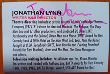 ORIGINAL AUTOGRAPH JONATHAN LYNN Stage & Film Director, Yes Minister picture