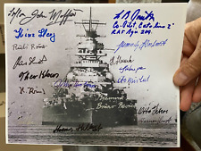 17x BISMARCK 8x10 photo signed-15x Survivors (Rechberg) 2x Catalina/Swordfish picture
