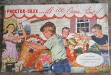 Vintage Proctor-Silex Ice Cream Freezer Instruction Booklet -E7F picture