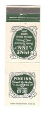 PINE INN CARMEL BY THE SEA CALIFORNIA Vintage Matchbook Cover SM9 picture