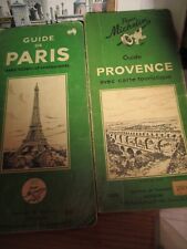(2) VINTAGE 1948/49 Michelin Bibendum Road Maps PROVENCE & PARIS~GOOD CONDITION picture