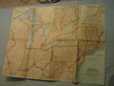 VINTAGE NORTHEASTERN UNITED STATES MAP National Geographic April 1959 picture