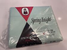 Vintage Springmaid Combed Percale Sea Green  Flat Bed Sheet NEW 81x108 Double picture