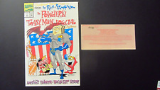 NOS The Powdered Toast Man Special #1 Ren Stimpy Signed Gary Owens Marvel COA picture