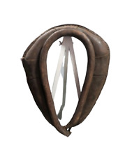 Vtg Antique Leather Genuine Horse Harness Collar Rustic Western Farm Decor 27