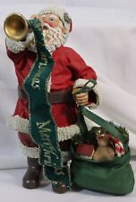 Vtg Possible Dreams Santa Clothtiques 1995 Trumpet Horn Sounds Christmas Box picture