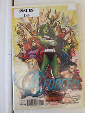 AVENGERS A-FORCE 1 2 3 4 5 Set FULL RUN She-Hulk MARVEL COMICS oop tp hc picture