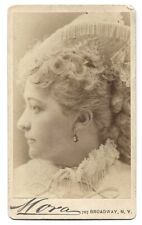 Vintage Old CDV Photo of Stage Actress MAUDE GRANGER New York by Mora picture