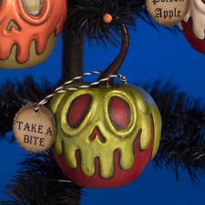 Bethany Lowe Small Poison Apple Ornament Red With Green LeeAnn Kress Halloween picture