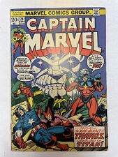 Captain Marvel #28 4th App THANOS | 3rd App DRAX | 1st App EON 1973 Marvel Comic picture