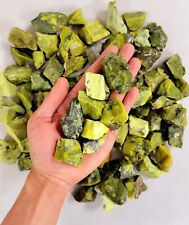 ROUGH SERPENTINE CRYSTAL STONES BULK INDIA, RAW GEMSTONES FOR TUMBLING & HEALING picture