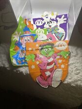 Vintage 1990 Mcdonald's Halloween Vinyl Bags Lot Of 3 Monster,Witch & Ghost picture