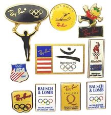 Ray-Ban Hat Pin Lapel Pin Lot Vintage Ray Ban Olympics Lapel Pins 10pc Total picture