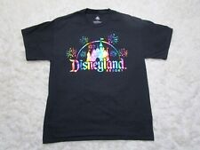 Disneyland Resort Shirt Adult Large Black Rainbow Castle Logo picture