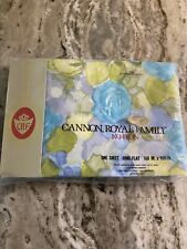 Vintage Cannon Royal Family Luxury Percale  King Flat Top Sheet NIB picture