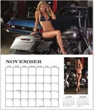 SALE 2024 GARAGE BABES DELUXE WALL CALENDAR motorcycle tools car shop picture